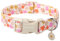 ARING PET Sommer Hundehalsband, Hundehalsband mit Bunten Blumen Bedruckt, Baumwolle Blume Halsband mit Quick Release Kunststoffschnalle für Jungen und Mädchen Hunde