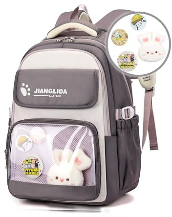 KESUDE Zaino Scuola Elementare Bambina, Zainetto Bambino Zaino Scuola Media Ragazza Zainetto Bambino Ragazza, Viola