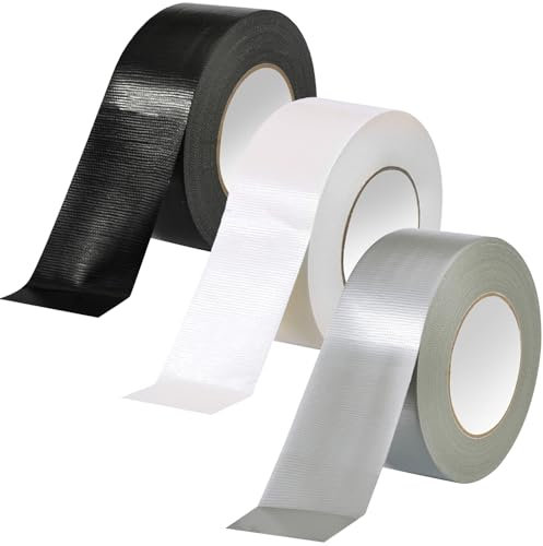 Xinxinphi 3 Rollo 50mm x 20m Cinta Adhesiva Impermeable, Cinta Extrafuerte para Tubería Agua Bano & Lavabo Cocina & Exteriores, Cinta Selladora Autoadhesiva para Reparación, Sellado, Estanca