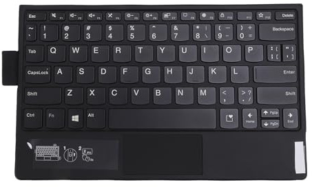 Plyisty Ersatztastatur für ThinkPad X1 Fold KT008, Wiederaufladbare Bluetooth -Tastatur mit Touchpad, QWERTY Us Layout