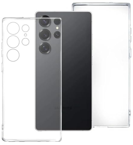 Max Power Digital Funda 360º para móvil Samsung Galaxy S25 Ultra Silicona Transparente - Carcasa Resistente Full Body Delantera y Trasera Doble Cara Completa Entera