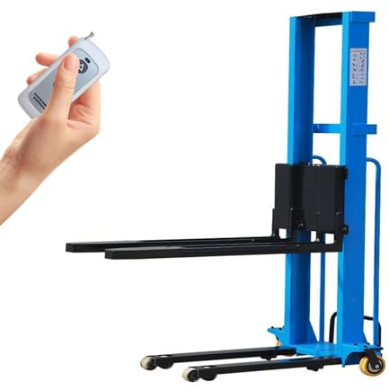 Chariot élévateur électrique, gerbeur de palettes, élévateur hydraulique portable, chariot élévateur électrique portable, charge de 500 kg/1100 lb(Move,1.6m/5.24ft)