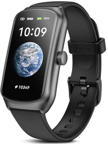 anyloop AMOLED Fitness-Tracker-Uhr, 1.58'' IP68 wasserdichte Smartwatch mit 24/7 Herzfrequenz-/Schlafmonitor, Gesundheitsaktivitäts-Tracker und Smartwatches für Männer und Frauen