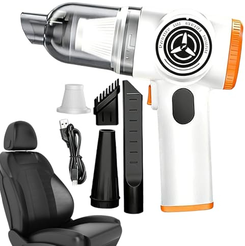 Générique Aspirateur Voiture Portable sans Fil | 15000Pa Aspirateur Rechargeable pour L'interieur | Nettoyage Poils De Chien | pour Canape Sieges Auto SUV Camping-Cars Minibus Pick-Up Bateaux