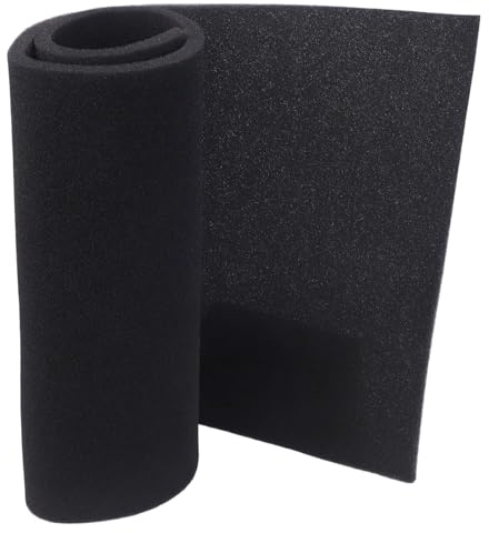 Serenophile Foglio filtro aria condizionata a carbone attivo, 100 x 40 cm, spugna di ricambio tagliata su misura per cappa, fornace, sfiato e camper, rimozione