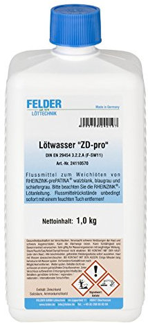 Felder ZD-pro Lötwasser 1.0 kg Flussmittel zum Weichlöten