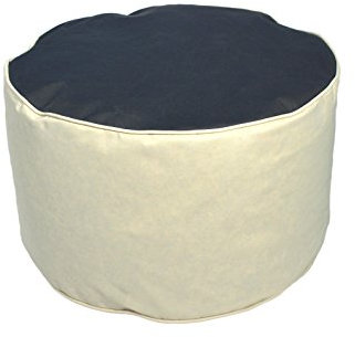 Kinzler S-10122/58 outdoorfähiger Sitzhocker rund, ca. Ø53 x H32 cm, 2-farbig, anthrazit