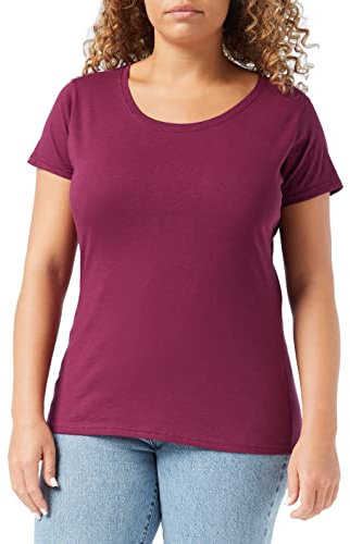 Fruit of the Loom Women's Original T. T-Shirt, Burgundy, 14 (Manufacturer Size:Large)
