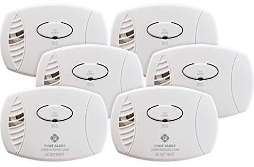 First Alert CO400 Carbon Monoxide Detector, Pack of 6