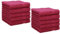 Betz 10 Stück Seiftücher Seiftuch Seiflappen Set Palermo 100% Baumwolle Größe 30x30 cm (Cranberry)