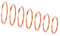 FOCALOOK Lot de Bague Femme Fine Plaqué Or Rose 9 Pièces Anneaux de Phalange Empilables pour Dames Filles Taille 47-62