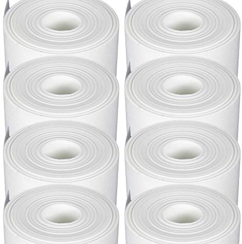 Malervlies Glasvlies Tapete Weiß 400 m² (50m x 1m x 8 Rollen - 400 m²) Anstrichvlies ca. 40 g/m² Renoviervlies Glattvlies Glasgewebe Abdeckfolie Abdeckvlies