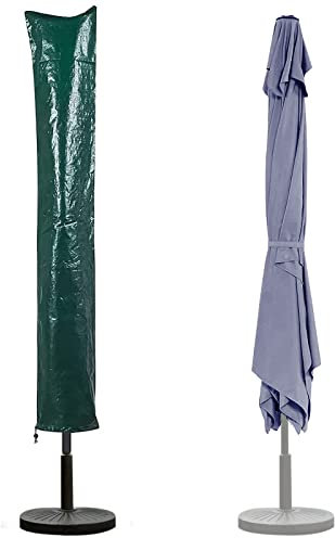 RICHIE Garden Parasol Covers Waterproof for Garden Patio Umbrella Cover Fits 2 to 3m Diameter Parasols Premium Polypropylene Fabric with Drawstring Cord at Bottom 160x24x24cm