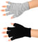 Syhood 2 Paare Halbfinger Handschuhe Unisex Warme Winter Fingerlose Handschuhe für Männer Frauen (Schwarz, Dunkelblau)