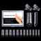 BNG 120 PCS Dual Nail Forms System Acrylic Nail Gel Extension Flat Square Full Cover Nail Mold Tips with 2 Pcs Clips for Nail Art Salon