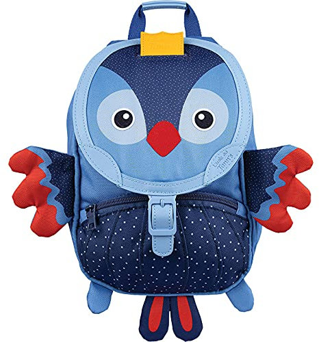 L'Ecole, Blau/Rot, Petit sac à DOS de 18,50 cm, Die Eule