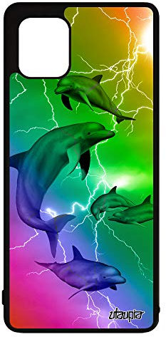 Coque pour Samsung Note 10 Lite Silicone Dauphin Ocean Animaux Smartphone Animal mer Portable Design Antichoc Arc en Ciel Marin et Galaxy
