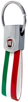 Quattroerre Schlüsselanhänger Italien mit original Fiat Logos Colors 12 mm