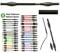 JA Horse Fleck Feldmann Balance Sports Dressurgerte Gerte Reitgerte (120 cm, schwarz)