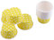 Doublures de cupcake en papier 100PCS Muffin Baking Cup Case Moule pour la fête d'anniversaire de mariage à la maison(Jaune)