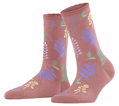 Esprit Damen Socken Autumn Fields, Baumwolle Lyocell, 1 Paar, Rosa (Wild Rose 8803), 39-42