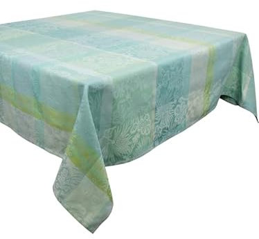 Garnier Thiebaut 43526 Tischdecke Mille Venusta Aqua Beschichtet 175 X 175 cm