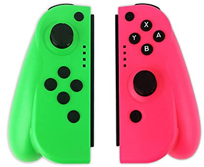 Switch Controllers,Wireless Controller per Switch Set di 2 Joystick Gamepad Controller Compatibile con Nint-endo-Switch/OLED/Lite con Funzione Gyro Axis With wake up(Rosso e Blu)