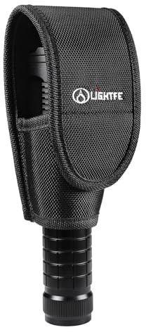 Flashlight Holster Tactical Flashlight Holster Flashlight Holder Molle, Adjustable Telescopic Flashlight Holster