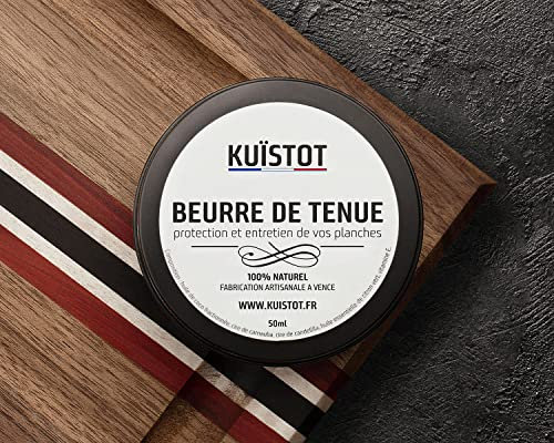 Kuïstot Butter | Wachs und Öl 2 in 1 für Schneidebrett, Metzgerblock, Arbeitsplatte aus Holz | 50 ml
