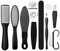 Foot Files for Hard Skin10 Pcs Multi Foot File Stainless Steel Feet Scrapers Hard Skin Remover Professional Foot Care Tool Foot Skin Removal Pedicure Set
