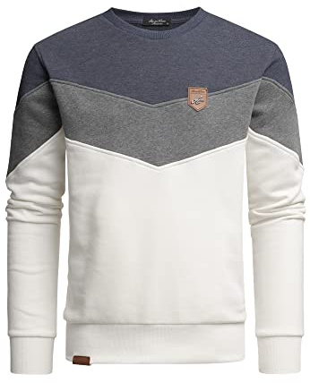 Amaci&Sons Herren Basic College Sweatjacke Pullover Hoodie Sweatshirt 4064