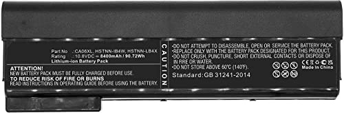 CoreParts Laptop Battery for HP 90.72Wh Li-ion 10.8V 8400mAh, HPG640HB 718675-121 718675-141 7186 (90.72Wh Li-ion 10.8V 8400mAh Black)