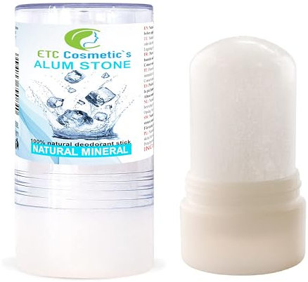 Alaunstein 115gr, natürliches mineralisches Deodorant, vegan | wirkt antiseptisch, verstopft nicht die Poren, Aftershave, kann zur Vorbeugung von Hautirritationen verwendet werden