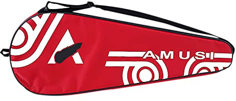 Badminton-Tasche für 2 Schläger Oxford Schlägertasche Racketbag Wasserdichte Schlägerhülle mit Reißverschluss Badminton-Schläger Tragetasche Umhängetasche Verdickter Schläger Schutzhülle Rucksack