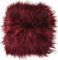 Kuhfelle Online & Nomad Lammfell Sitzauflage Wein rot Stuhlkissen aus echtem langwolligen Island Lammfell Natur 37 x 37 cm Schaffell Auflage (Burgund)