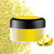 Essbarer Glitzer - 10g Essbarer Glitzerpulver Schimmer Glitzerstaub für Getränke, Kuchen, Lebensmittel - Metallisch Glitzerpuder Lebensmittelfarbe Pulver zum Cocktails, Wein, Fondant, Keksen (Gelb)