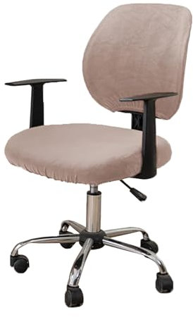 LIFEDX Bürostuhl Bezug Stretch Bezug, Elastische Stuhlhussen Spandex Office Stuhlbezüge, Abnehmbare Waschbare - Gray||1PC