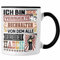 Trendation - Buchhalter Tasse Geschenk Spruch Lustig Geschenkidee für Buchhalter Geburtstag Ich Bin Der Verrückte Buchhalter (Schwarz)