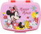 CARTOON Fiambrera de plástico reutilizable Minnie Disney, fiambrera, fiambrera, fiambrera y escuela de ocio