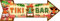 Mukuko Tiki Bar Pfeil Blechschild Hüttendekor Schilder Bars Grill Dekorationen Hawaii Zubehör Hawaii Luau Party Dekoration Wandkunst Plaque Vintage Blechgeschenk 15,2 x 45,7 cm