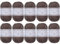Utopia Crafts JOY Uni Strick- und Häkelgarn, Weich, Pflegeleicht, 100% Polyacryl, 10x 50 g Knäuel, 150m (Stahlgrau)