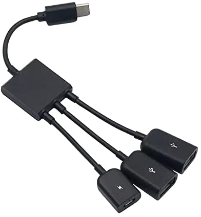 fxwtich Adattatore OTG Hub Micro USB Hub Cavo Splitter Connettore Adattatore Portatile Ampiamente Compatibile 2