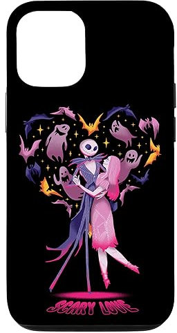 Disney The Nightmare Before Christmas Jack Sally Scary Love Case for iPhone 12/12 Pro