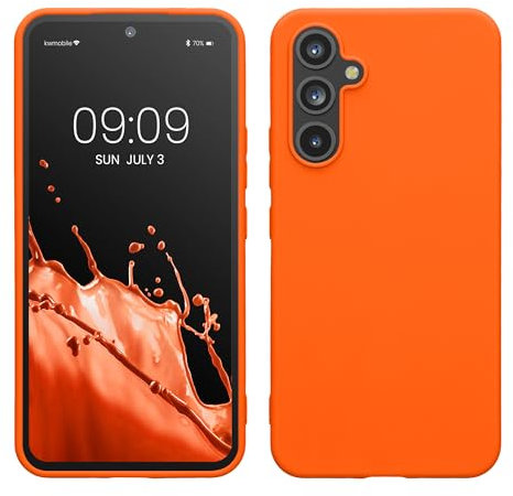 kwmobile Hülle kompatibel mit Samsung Galaxy A54 5G Hülle - TPU Silikon Handyhülle - Schutzhülle stoßabsorbierend flexibel - Case in Neon Orange