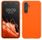 kwmobile Custodia Compatibile con Samsung Galaxy A54 5G Cover - Back Case per Smartphone in Silicone TPU - Protezione Gommata - arancione fluorescente
