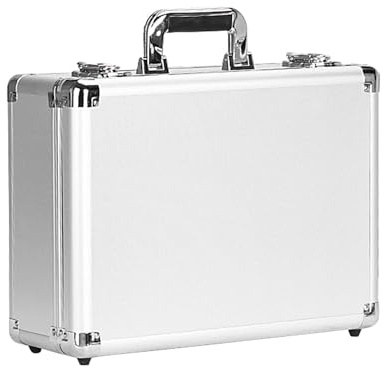 Kleine Alubox Alukoffer | Aluminiumkoffer Kle iner Werkzeugkoffer Aufbewahrungsbox | Praktischer Aluminiumlegierung Werkzeugkoffer Zubehör Aufbewahrungsbox, Leicht zu Verstauen
