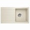 Küchenspüle Granitspüle Einbauspüle Einzelbecken Waschbecken Einbauspüle Siphon Lavello Master 1.0 Sandfarbe Beige - Links