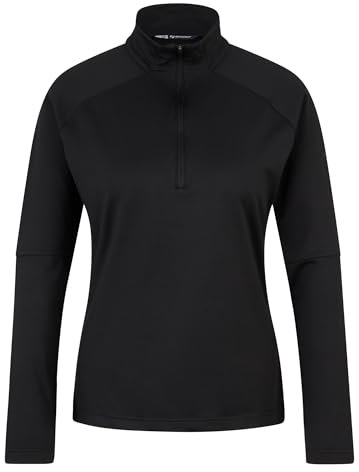 Ziener Damen Jeane Skipullover, Skirolli, Funktions-Shirt | warm, elastisch, Black, 42