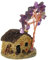 GRIRIW Kristallgeldbaum Wohndekoration Feng Shui Glücksfigur Wohlstandsbaum Edelsteine Zimmerpflanzen bürodeko Wohnkultur Bonsai Baum Feng-Shui-Ornament Feng-Shui-Dekoration Harz Violett