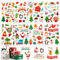 16 Weihnachtsstickers Mit 200+Weihnachtssticker Selbstklebend, sticker weihnachten kinder und Winter für Fotoalbum Journal Zubehör Deko,DIY Scrapbooking Aufkleber Geschenktüte